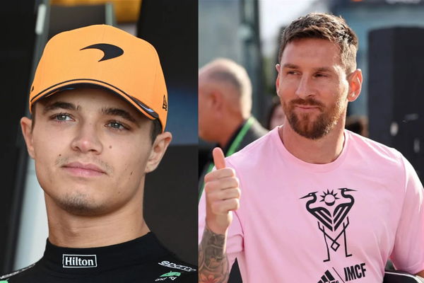 Lionel Messi and Lando Norris