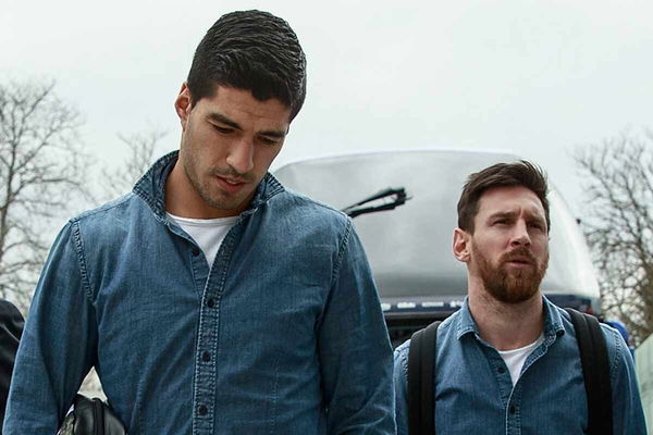 Lionel Messi and Luis Suarez