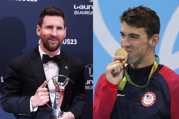 Lionel Messi and Michael Phelps