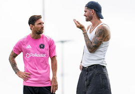 Lionel Messi and Rodrigo De Paul
