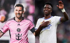 Lionel Messi and Vinicius Jr