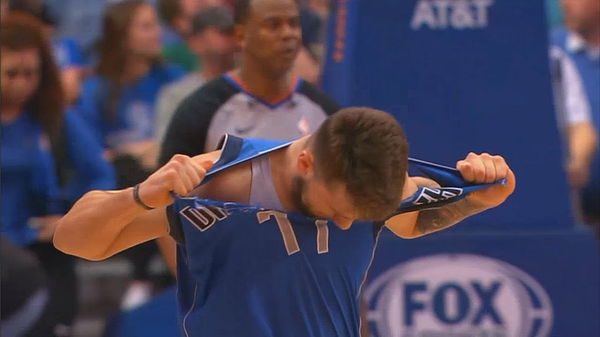 Watch: A frustrated Luka Doncic rips his jersey during Mavericks