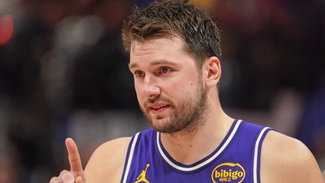 Luka Doncic in the Lakers uniform