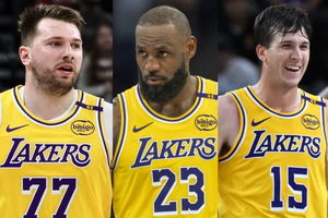 Luka Doncic, LeBron James, Austin Reaves