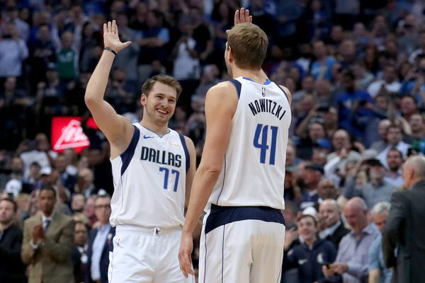 Luka Doncic and Dirk Nowitzki