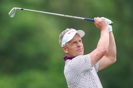 Luke Donald with his driver club