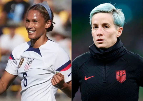 Lynn Williams and Megan Rapinoe
