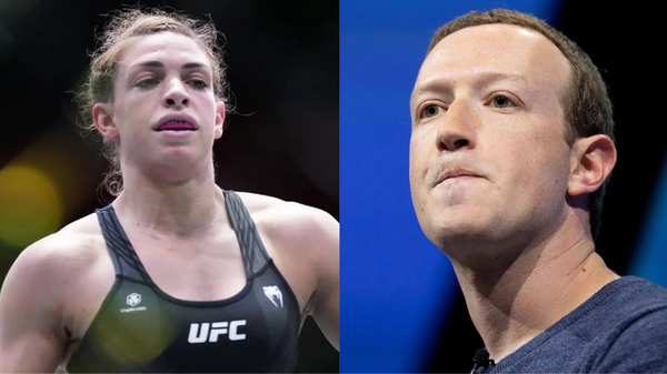 Mackenzie Dern and Mark Zuckerberg