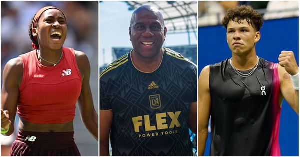 Magic Johnson, Coco Gauff, Ben Shelton