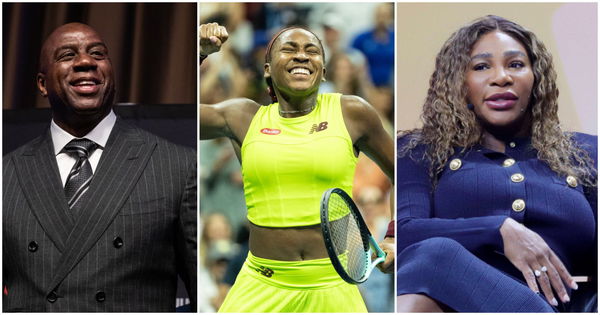 Magic Johnson, Coco Gauff, Serena Williams