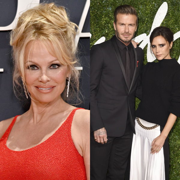 Pamela Anderson David Beckham and Victoria Beckham