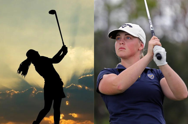 Maja Stark and female golf silhouette