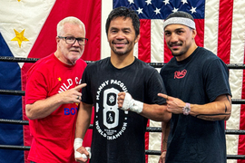 Manny Pacquiao, Teofimo Lopez, Freddie Roach