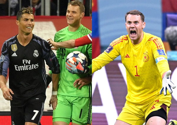 Manuel Neuer and Cristiano Ronaldo