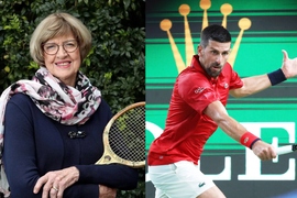 Margaret Court and Novak Djokovic