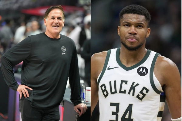 Mark Cuban and Giannis Antetokounmpo