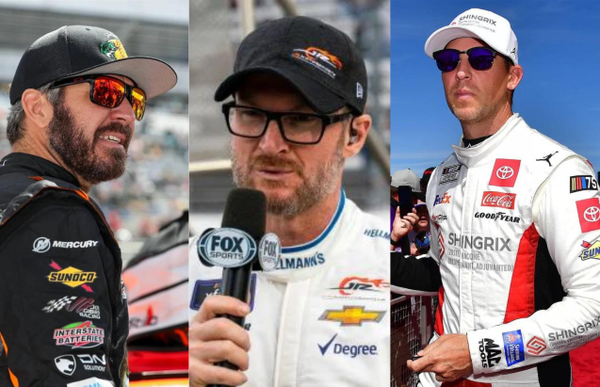 Martin Truex Jr, Dale Earnhardt Jr &#038; Denny Hamlin