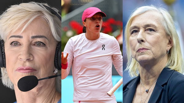 Martina Navratilova, Iga Swiatek, Chris Evert