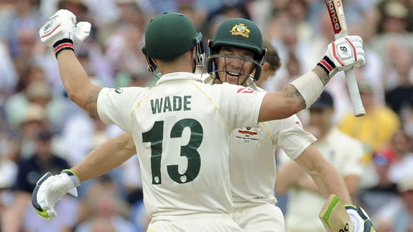 Mathew Wade and Tim Paine