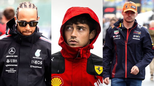 Max Verstappen CHarles Leclerc and Lewis Hamilton