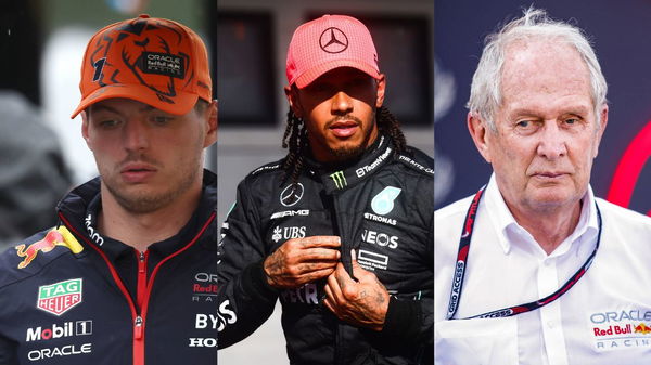 Max Verstappen, Lewis Hamilton &#038; Helmut Marko