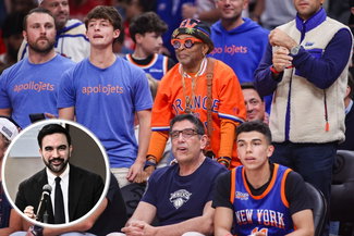 Mayor Zohran Mamdani and New York Knicks fans