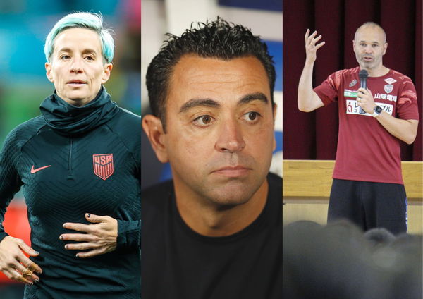 Megan Rapinoe, Xavi and Andres Iniesta