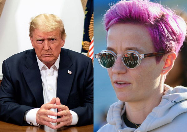 Megan Rapinoe and Donald Trump