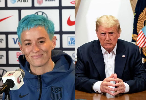 Megan Rapinoe and Donald Trump