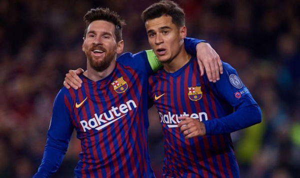 Messi and Coutinho 2