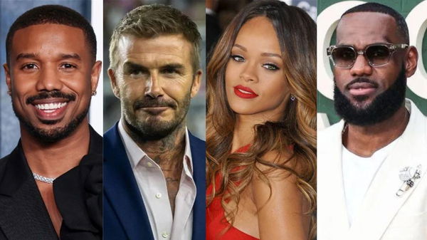 Michael B Jordan, David Beckham, Rihanna, Lebron James