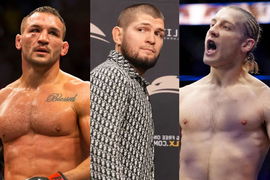 Michael Chandler, Khabib Nurmagomedov and Paddy Pimblett