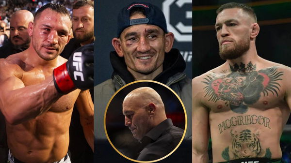 Michael Chandler, Max Holloway, Conor McGregor and Joe Rogan