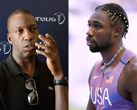 Michael Johnson and Noah Lyles