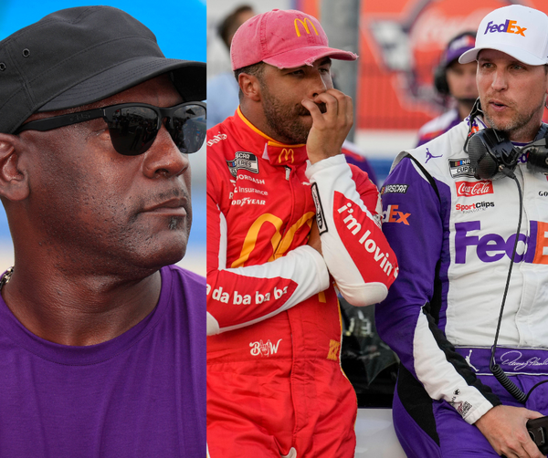 Michael Jordan Bubba Wallace Denny Hamlin