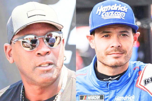 Michael Jordan and Kyle Larson