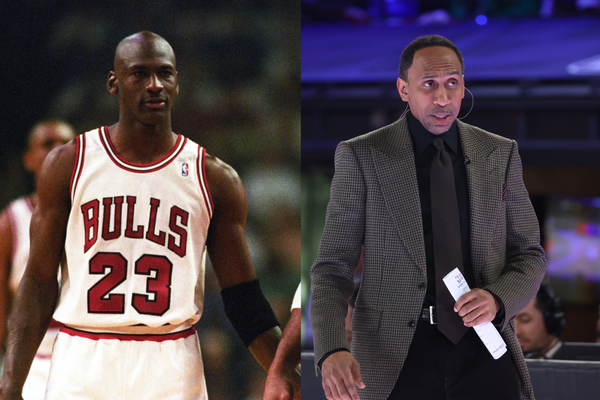 Michael Jordan and Stephen A. Smith