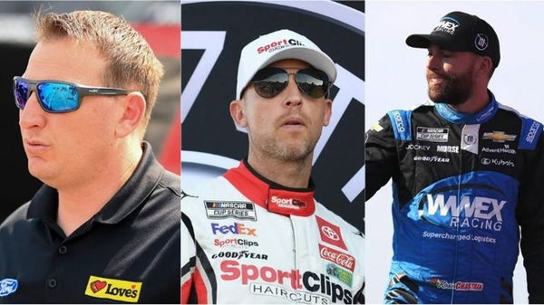 Michael McDowell, Denny Hamlin, Ross Chastain