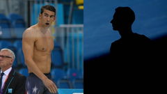 Michael Phelps and Silhoutte