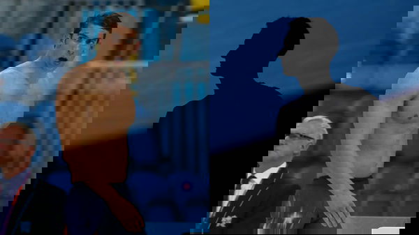 Michael Phelps and Silhoutte