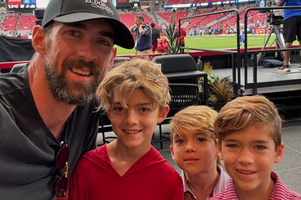 Michael Phelps and kids