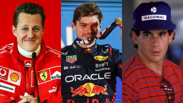 Michael Schumacher, Max Verstappen, and Aryton Senna