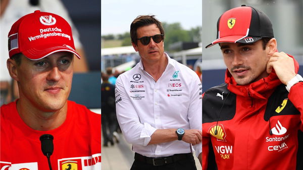 Michael Schumacher Toto Wolff Charles Leclerc