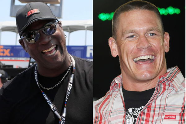 Micheal Jordan and John Cena