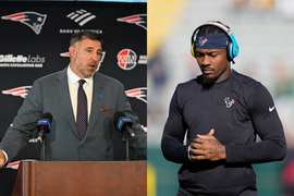 Mike Vrabel and Stefon Diggs