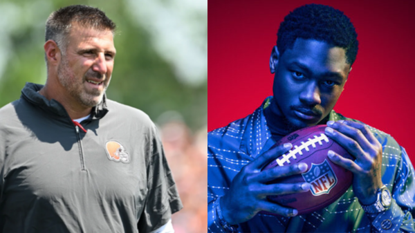 Mike Vrabel and Stefon Diggs (2)