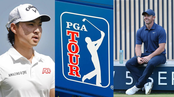 Min Woo Lee PGA Tour Rory McIlroy Collage