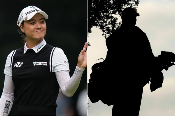 Minjee Lee Caddie Silhouette collage