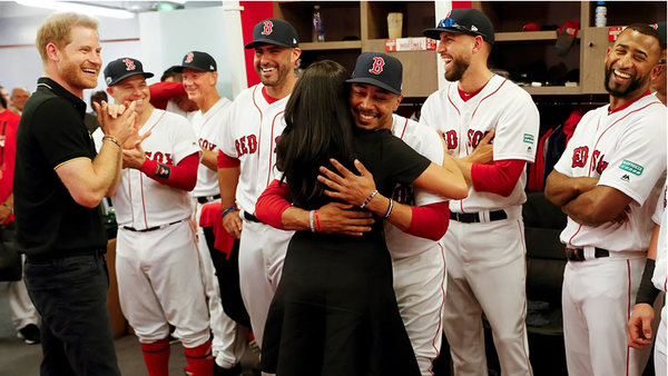 Mookie Betts with Meghan Markle