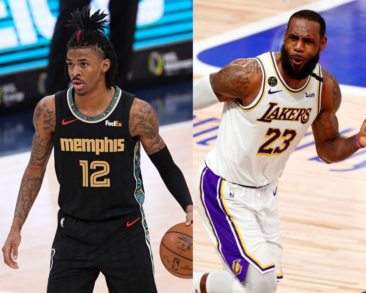 lebron james and ja morant